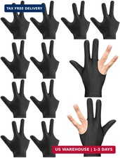 10 PCS 3 Fingers Pool Glove, Universal Billiards Gloves for Men Women, Breatha
