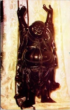 Vintage Ho Toy Chinese God of Joy San Francisco Chinatown Postcard