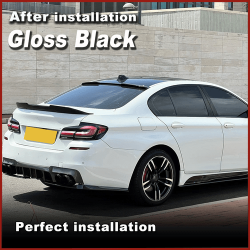 Alerón trasero negro brillante labio trasero alerón labio para BMW F10 520i 530i M5 2010-16 - Imagen 4 de 10