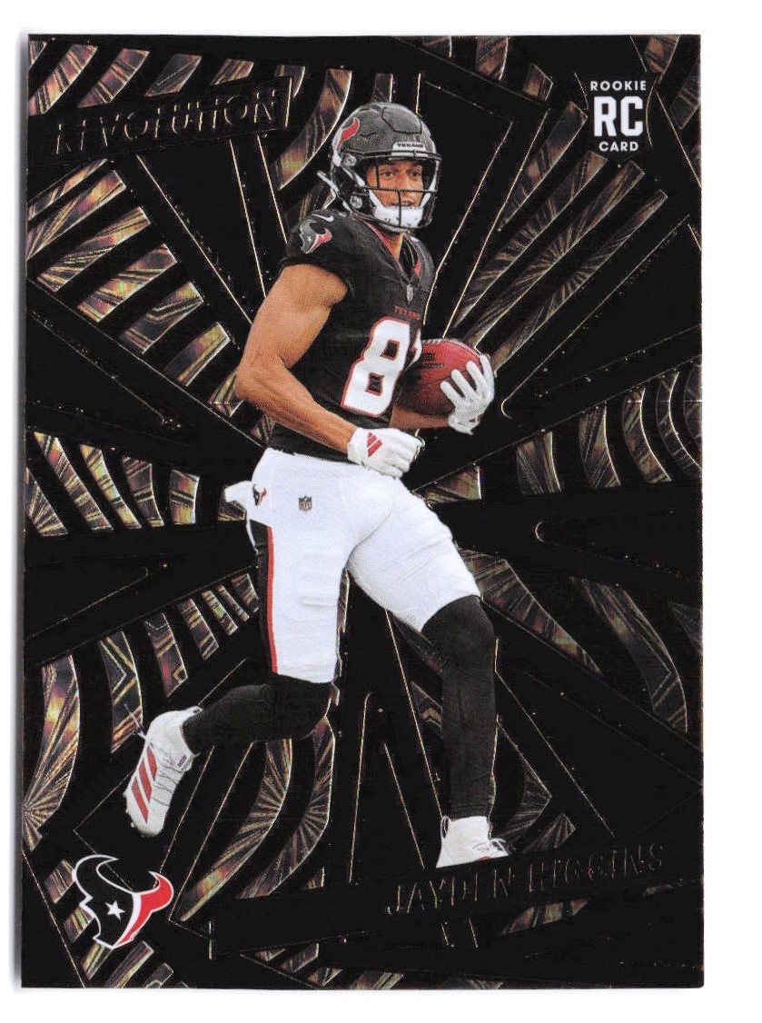 2025 Panini Revolution Jayden Higgins #220 Fireworks Parallel /49 RC Texans