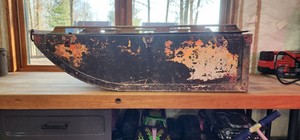 Vintage Trappers/Hunters/Camping Sled Alluminum Has Great Patiana Look To It.