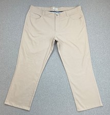 Peter Millar Pants Mens 40 x 32 Fit 40 x 27 Beige 5-Pocket Performance EB66
