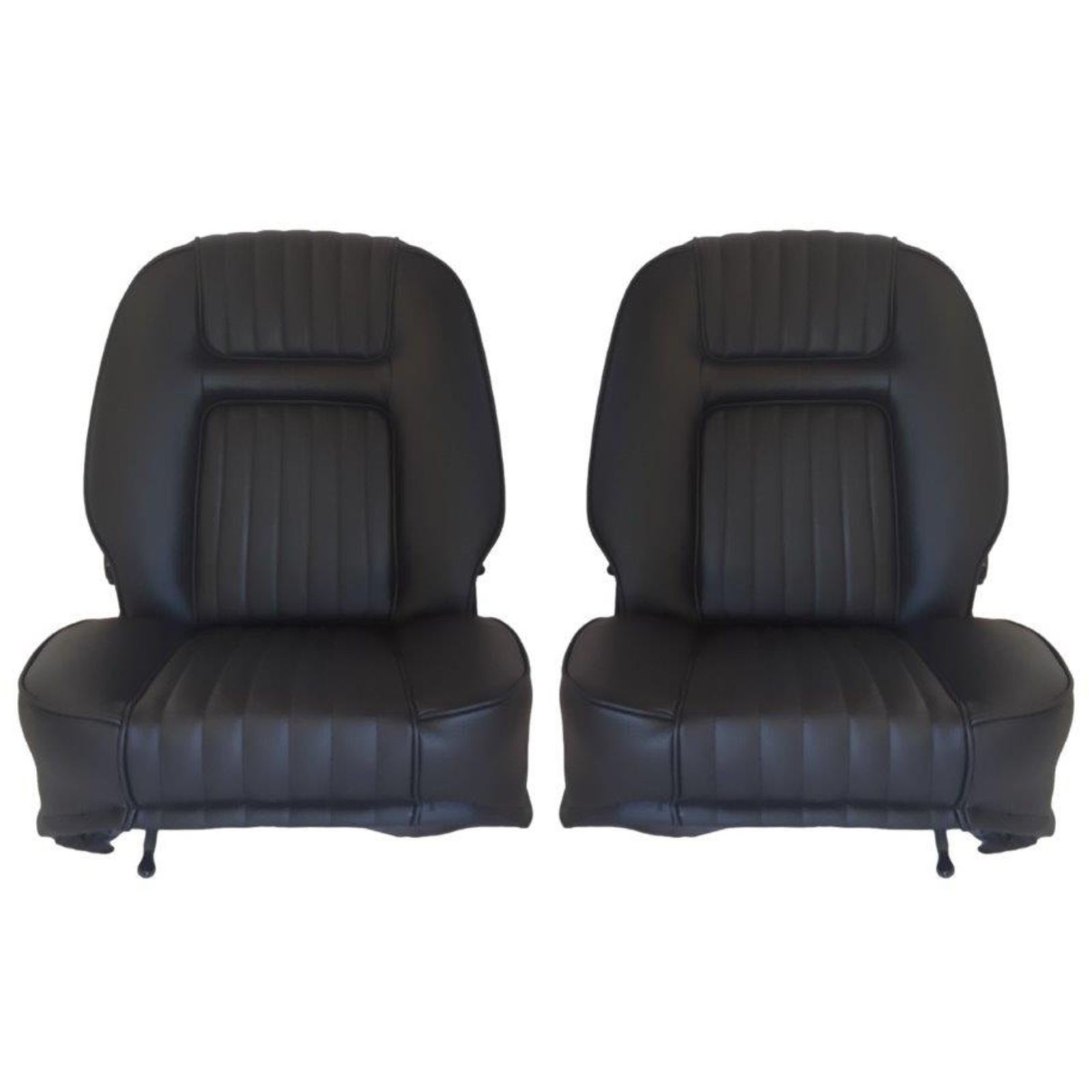 Garniture sièges avant simili noir Peugeot 504 coupé pour remplacer des tissus usés et déchirés