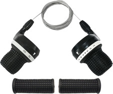 3X7 Speed Bike Shifter Set, 21 Speed Twist Grip Gear Shifters with Cables Hand