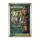 Disney Vintage Enchanted Tiki Room Tin Metal Signs Wall ArtSquare Iron Retro Sig