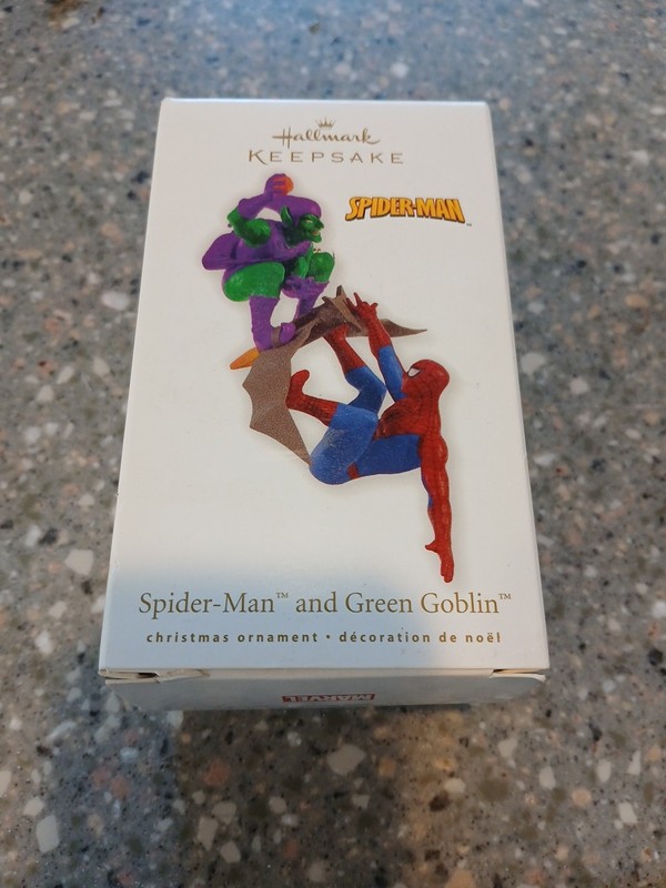 Hallmark Spider-Man & Green Goblin Christmas Ornament New in Box
