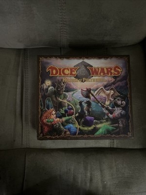 Dice Wars Heroes of Polyhedra WizDice Board Game Open Box Unplayed