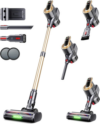 Cordless Vacuum Cleaner, 550W 45Kpa 65Mins Vacuum Cleaners for Home, Self-Standi