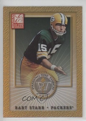 2000 Donruss Elite Passing the Torch /500 Bart Starr Brett Favre #PT-16 HOF 0h6x