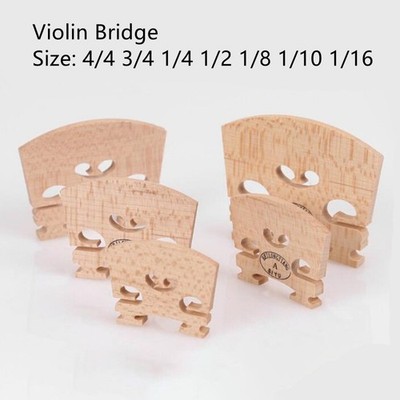 Neue Ahornholz Violin Bridge in den Größen 4/4 3/4 1/4 1/2 1/8 1/10 1/16