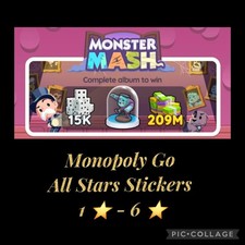 New Album Mogo Stickers 1- 6 Monster Mash All Available 247 Monopoly New Album Mogo Stickers 1- 6 Monster Mash All Available 247 Monopoly