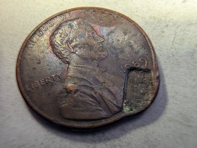 1989 D Penny Error Several Different Locations On The Penny