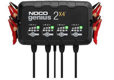 Noco Genius 2X4 Batterieladegerät für 6V und 12V 8000mA, AGM, Lithium-Ion OVP