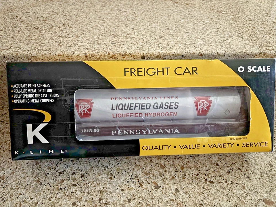 K691-1895 PRR Flat Car with Hydrogen Tank - Pennsylvania Lines Liquefied Gases - Image 2 of 4