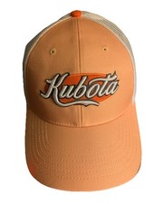 Kubota Tractor Trucker Baseball Hat/Cap Adjustable New Without Tags Spell Out
