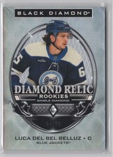 2024-25 Upper Deck Black Diamond Relic Rookies Luca Del Bel Belluz 04/99