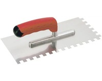 Edelstahl-GläTtekelle Kaufmann Gezahnt 4X4 Mm Mit Softgriff