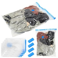 Vakuumbeutel Set 4 Stück 60x80cm Reise Kompressionsbeutel transparent