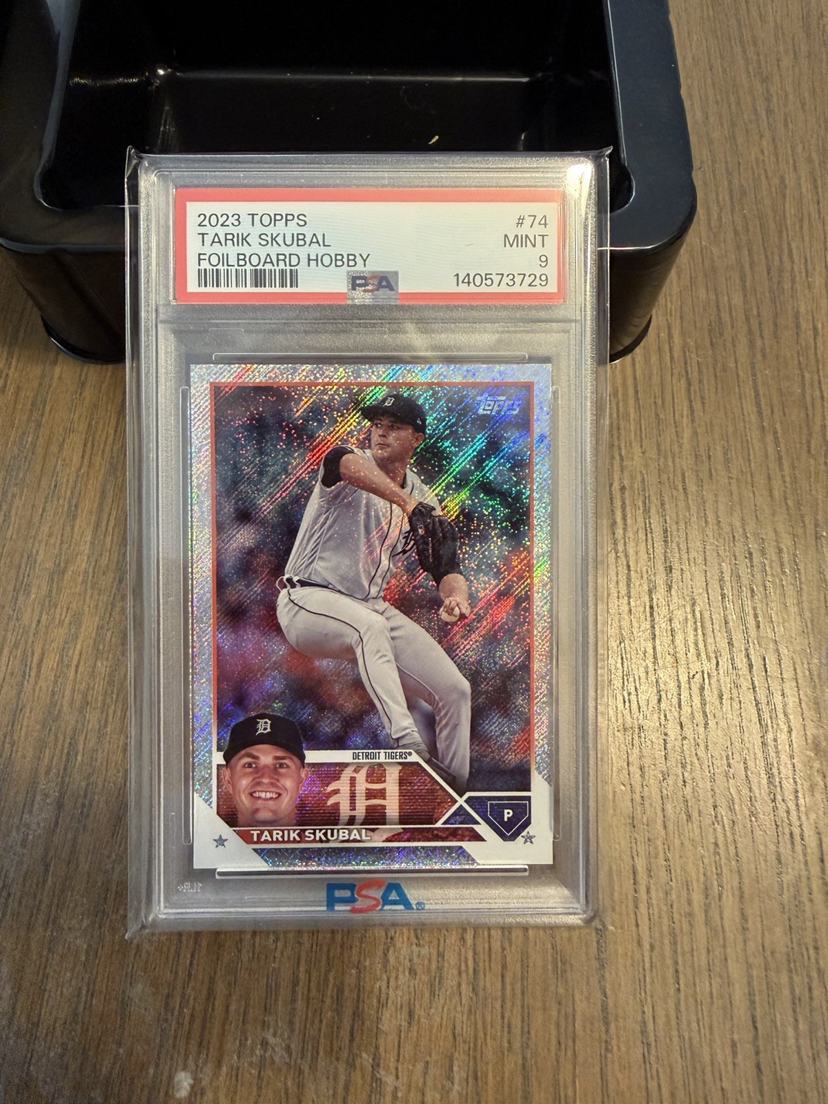 2023 Topps Series 1 Tarik Skubal #74 /608 Silver Pack PSA 9
