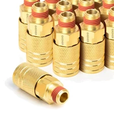 Premium Brass 12-Piece Quick Connect Air Coupler Set with 1/4-Inch NPT Threads