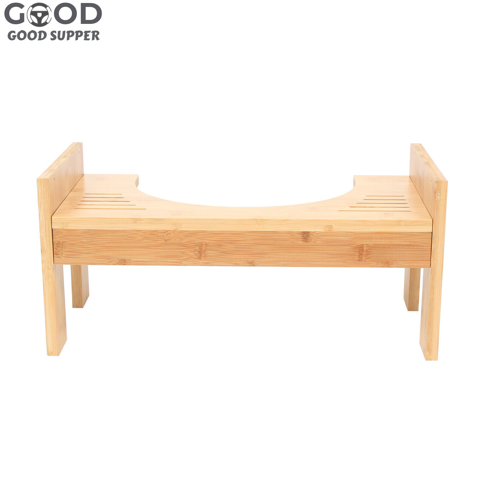 Bamboo Adjustable Toilet Stool, 79 Inches Bamboo Potty Stool, Poop