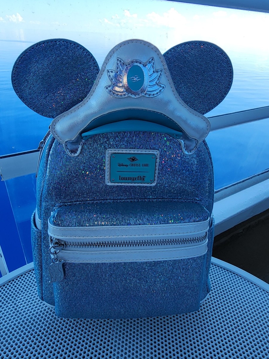 Disney Cruise Line DCL 25th Silver Anniversary at Sea Loungefly Backpack‎  b35 Disney Cruise Line 25th Anniversary Loungefly Mini Backpack  main image 4