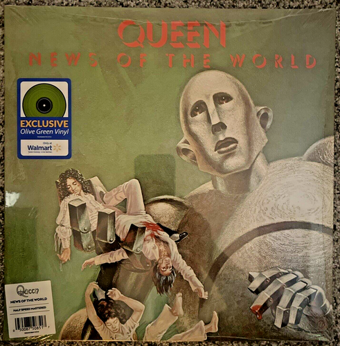 Queen - News of the World - NEU VERSIEGELTE LP - olivgrün - halbe Geschwindigkeit gemastert