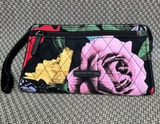 VERA BRADLEY Havana Rose Butterfly Pattern Multicolor Wristlet RFID Block