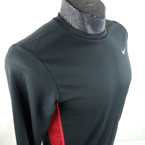 Nike Dri Fit Performance Shirt Youth XL Sz 18 Black Long Sleeve Stretch Athletic - Picture 4 of 10
