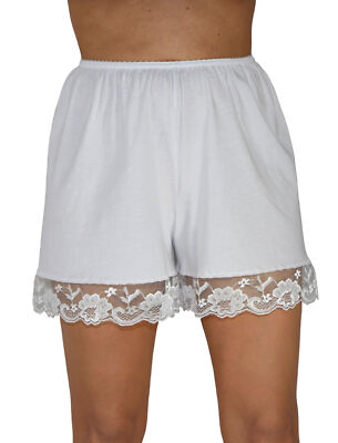 Women s Nylon Pettipants 3-Pack | 4-Inch Inseam, Lace Trim | Made in USA