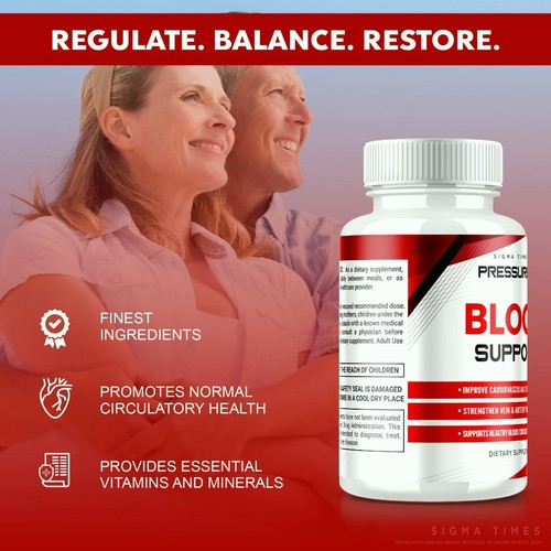 (3 Pack) Pressure X Blood Support Pills to Balance Blood Pressure & Sugar Levels - Picture 7 of 8