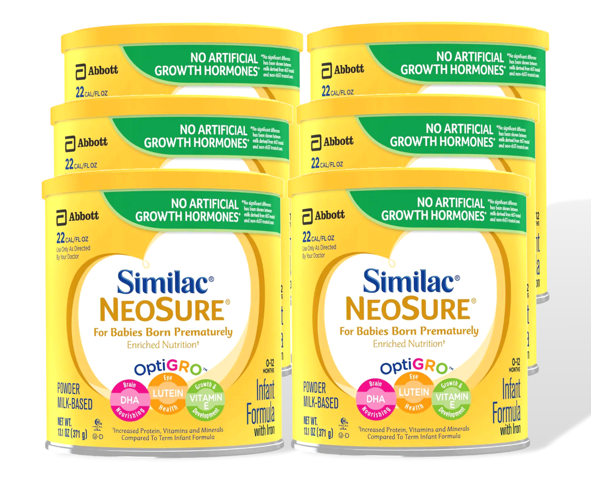 6 Similac Neosure Powder Formula 13.1.oz Cans for Premature - Exp