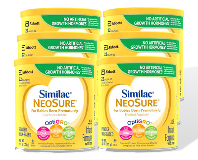 6 Similac Neosure Powder Formula 13.1.oz Cans for Premature - Exp 07/2027