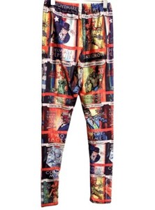 Jahnells Closet Batman Print High Stretch Yoga Pants - One Size Multi-Color