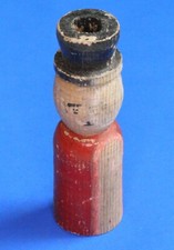 UNA statuina vintage novità in legno intagliato fischietto/richiamo anatra, 6 cm **[29966]