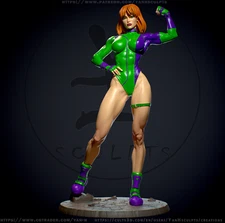 Caitlin Fairchild Gen 13 resin scale model kit unpainted 3d print