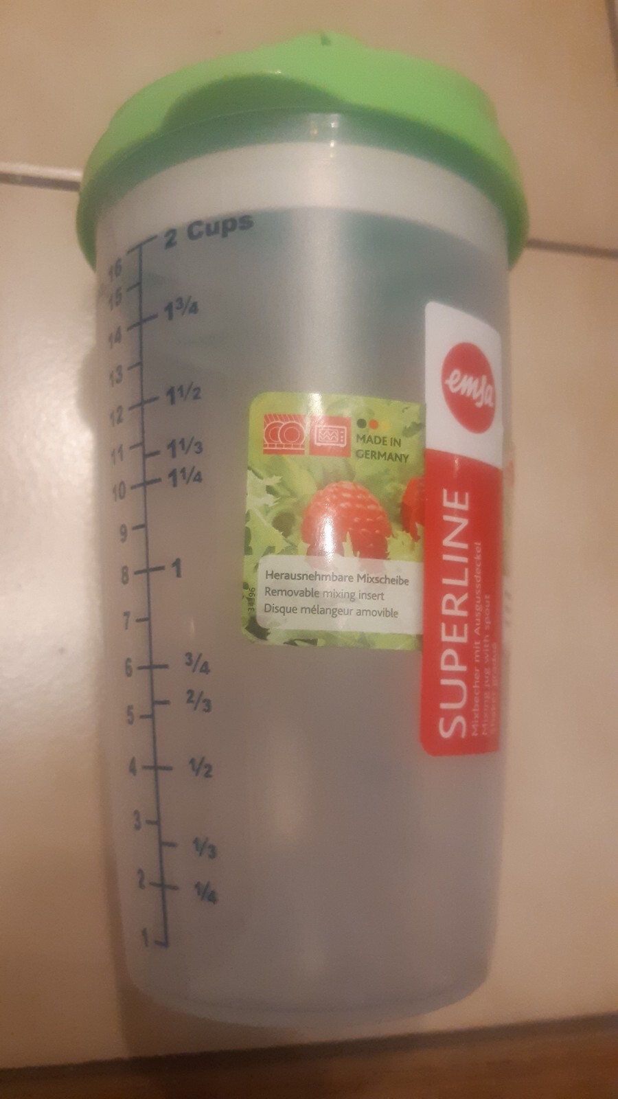 Thumbnail - Emsa Superline Mixbecher Mit Ausgussdeckel, 0,5 Liter, Verschließbarer