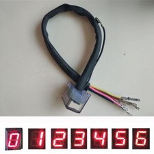 12V Motorrad Bike 0-6 Digitale Ganganzeige Neutral Display Manometer Wasserdicht