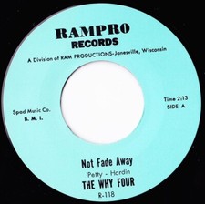 WHY FOUR-Not fade away 7" (60's US Garage) MINT