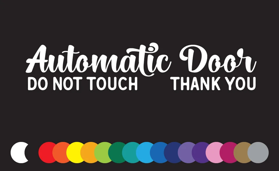 Calcomanía de vinilo de puerta automática para puerta ventana pegatina coche taxi furgoneta cabina de paseo Foto 2 de 3