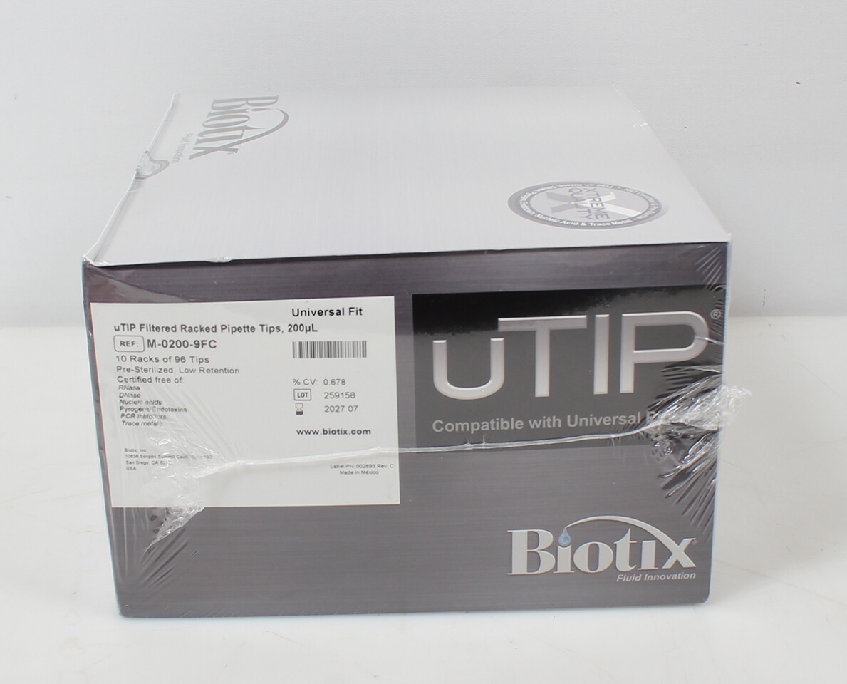 Pointes De Pipettes Biotix UTIP 10µL Stériles - 10 Racks De 96 Pointes, Faible Rétention, Neuves