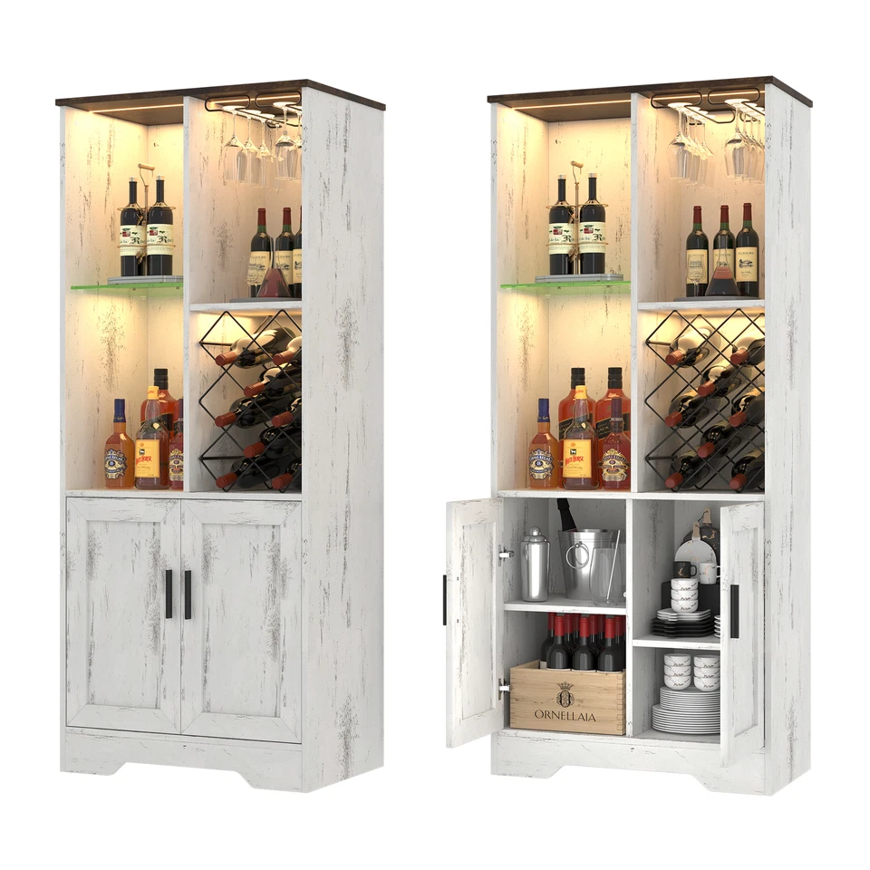 Farmhouse Modern Liquor Cabine For Living Rooms Liquor Cabine - Image 2 of 4