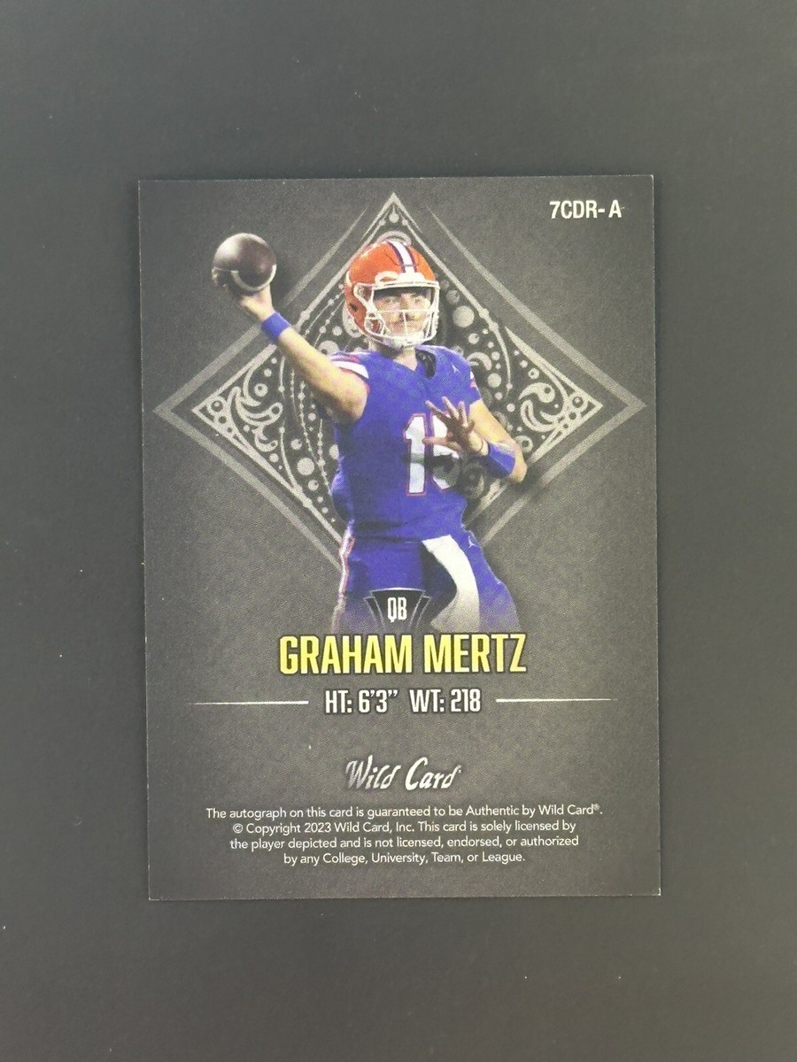 2023 WILD CARD 7 CARD STUDS GRAHAM MERTZ RC AUTO SIGNATURE 1/1 | eBay