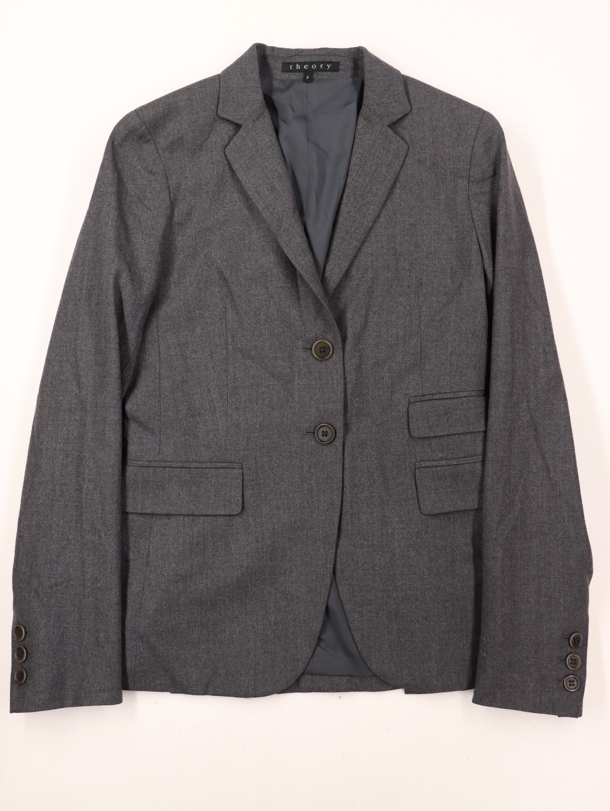 Women's 0 Theory Solid Gray Hacking Working Cuffs… - image 1