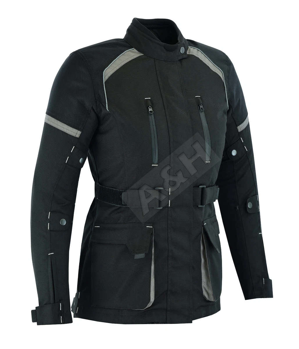 A H Apparel All Season Women Motorcycle Touring Jacket with CE