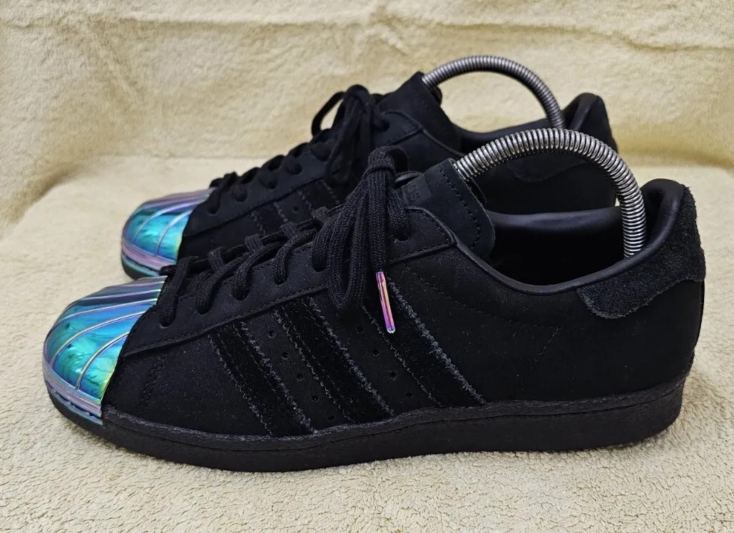 Superstar 80s Metal Toe Core Black ADIDAS SUPERSTAR 80's TRAINERS
