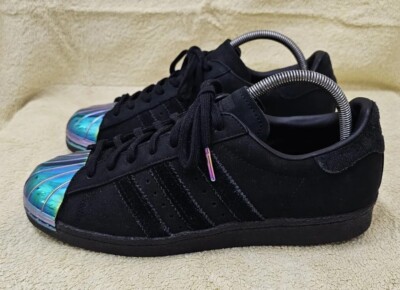 ADIDAS SUPERSTAR 80's TRAINERS SIZE UK 5.5 BLACK SUEDE RAINBOW METAL TOES  MINT | eBay UK