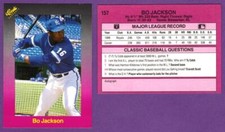Bo Jackson Kansas City Royals 1989 Classic Travel Baseball Game Purple #157