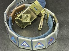 Cub Scouts Belt Brass BSA Buckle With 17 Merit Badges 1  Width