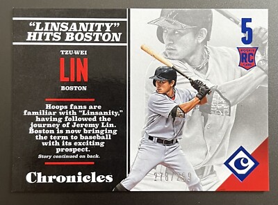 2017 Panini Chronicles Tzu-Wei Lin Linsanity Hits Boston Insert